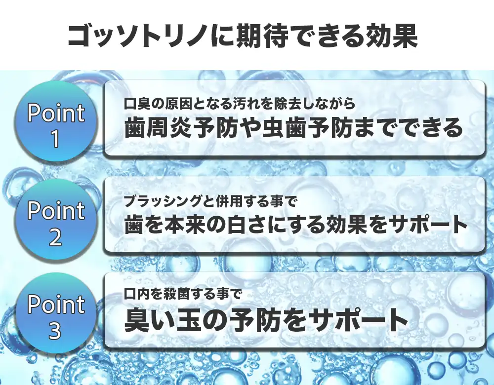 ゴッソトリノは何が取れる？期待できる効果について解説