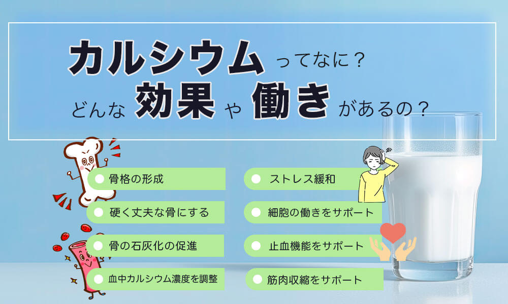 カルシウムってなに？どんな効果や働きがあるのか徹底解説！ | Should do it